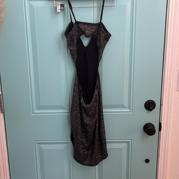 Black Mini Cutout Dress XS - Picture 2 of 3